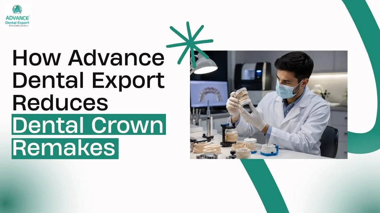 How Advance Dental Export Reduces Dental Crown Remakes